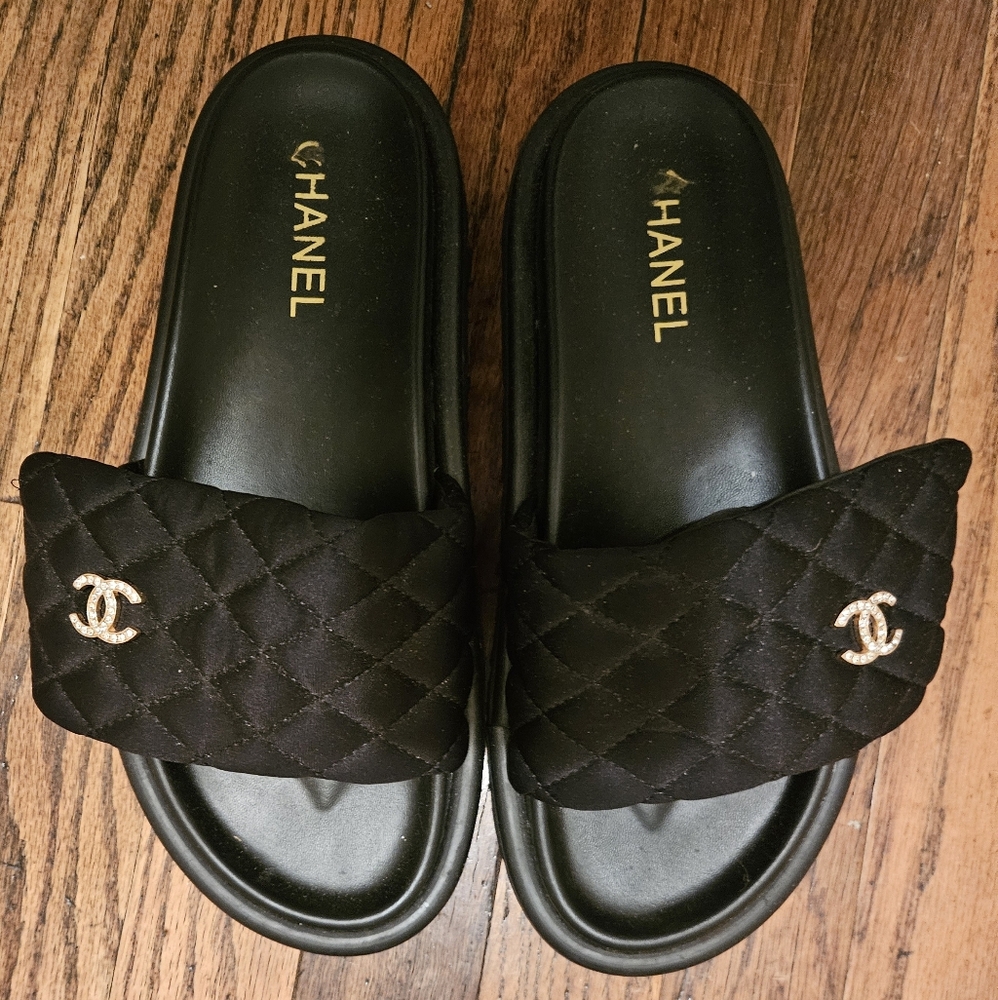 Womens Black Sandals Size 8